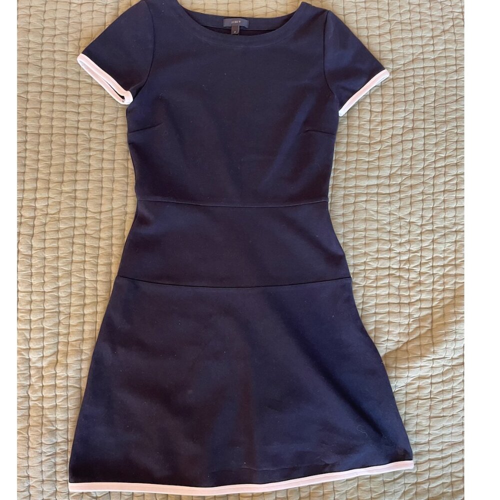 J Crew Drop Waist Navy Dress - Size 2